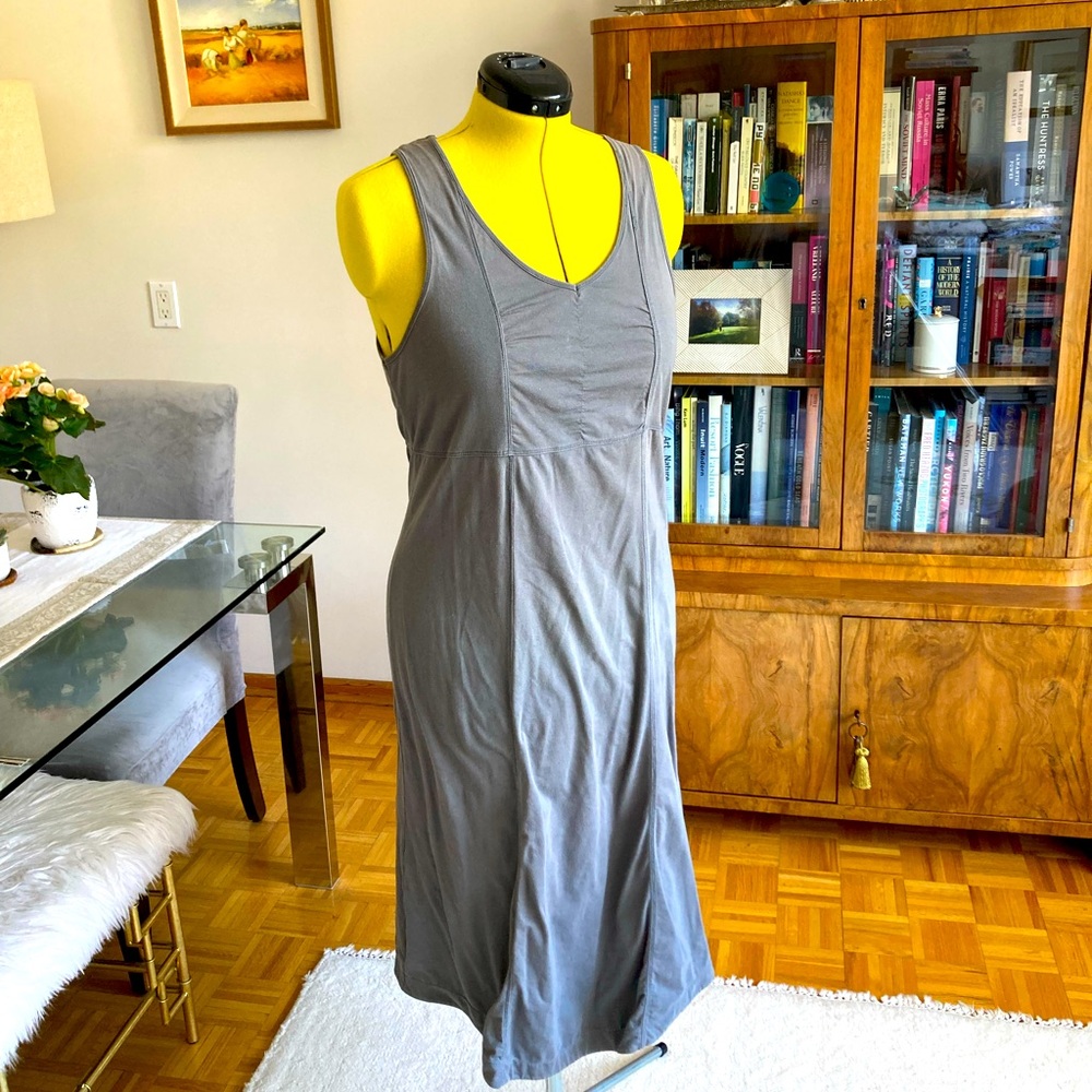 Neon Buddha Comfy Grey Midi-Dress